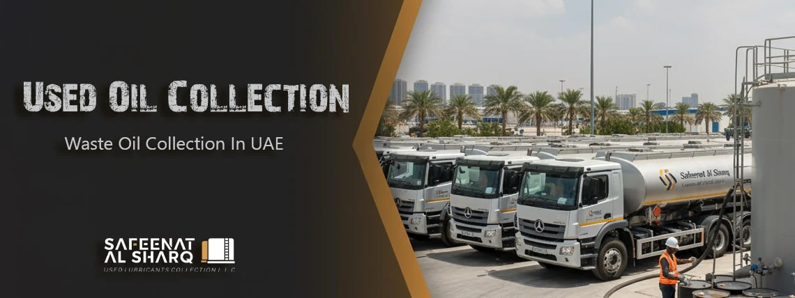 Licensed used oil and used engine oil collection in UAE by Safeenat Al Sharq