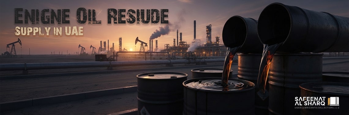 Oil residue and engine oil residue supply for industrial boilers, furnaces, and fuel blending applications in UAE